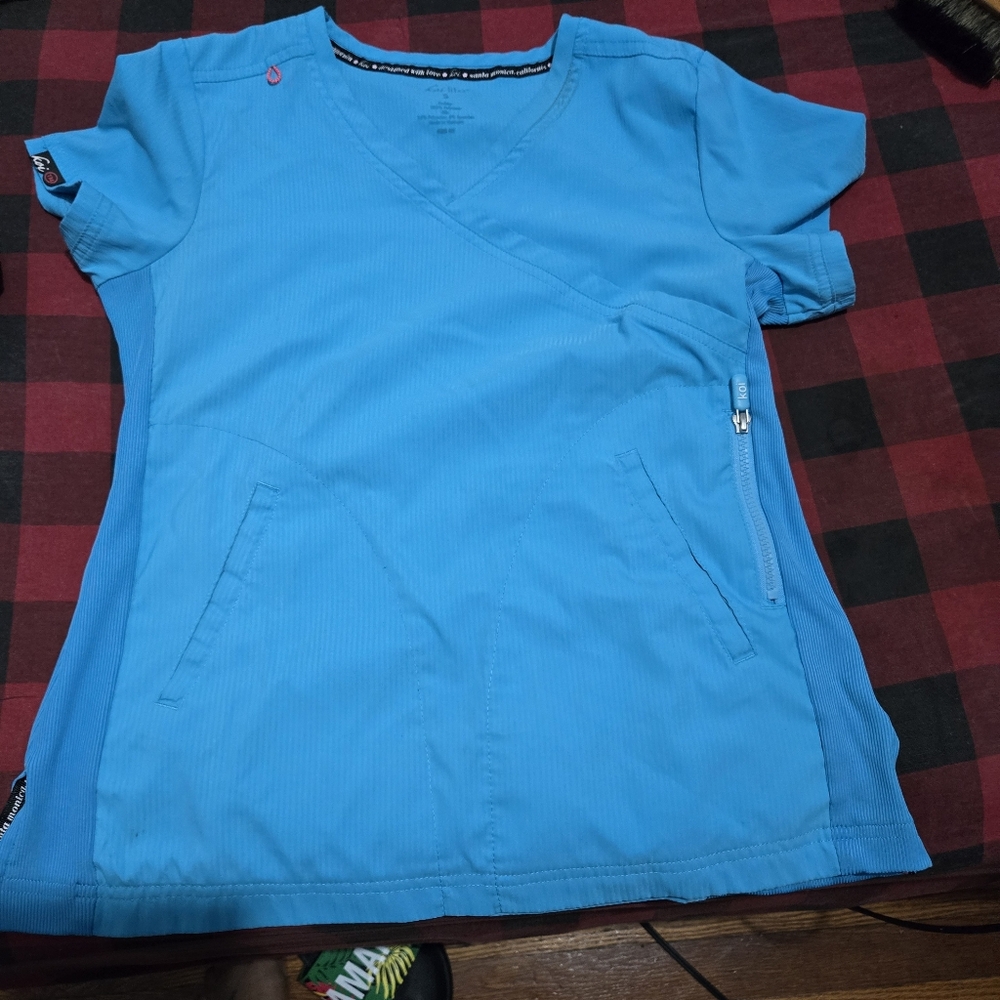 Koi Scrub Top